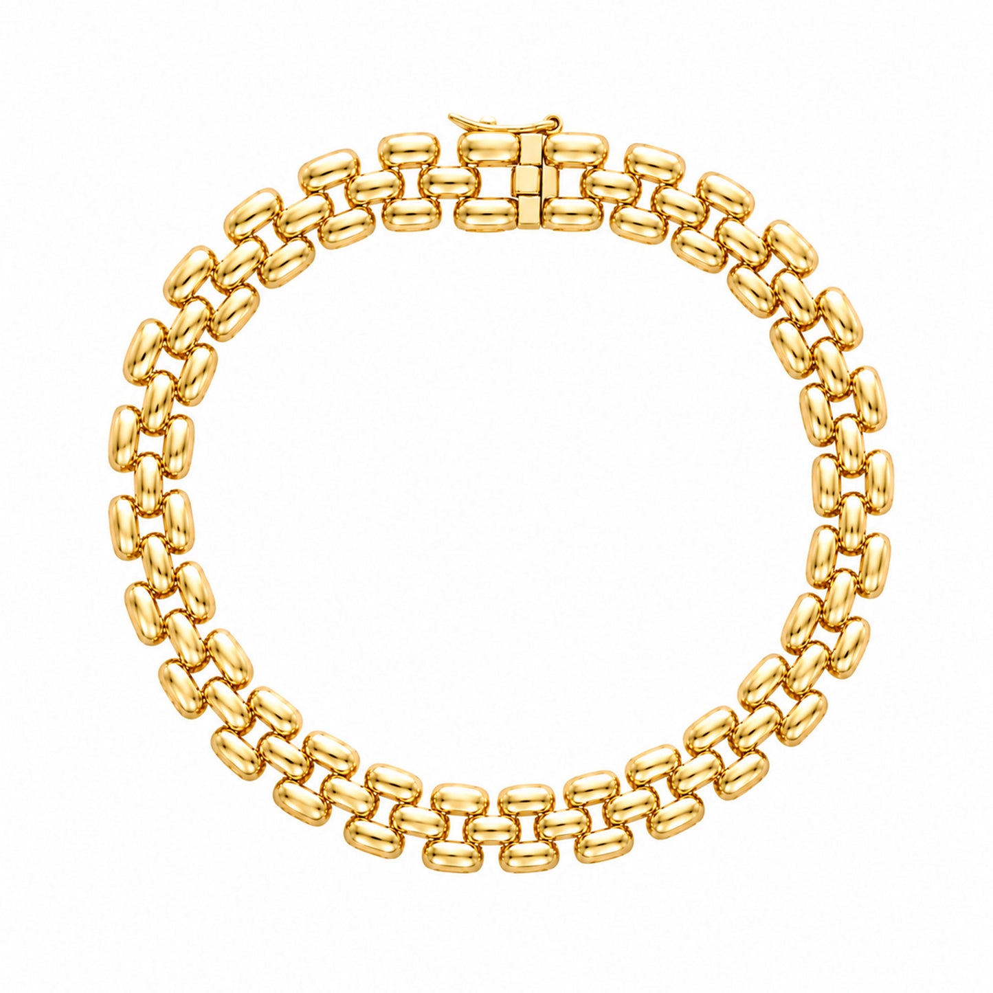 Pulseira Bracelete em Ouro 19kl (20cm)