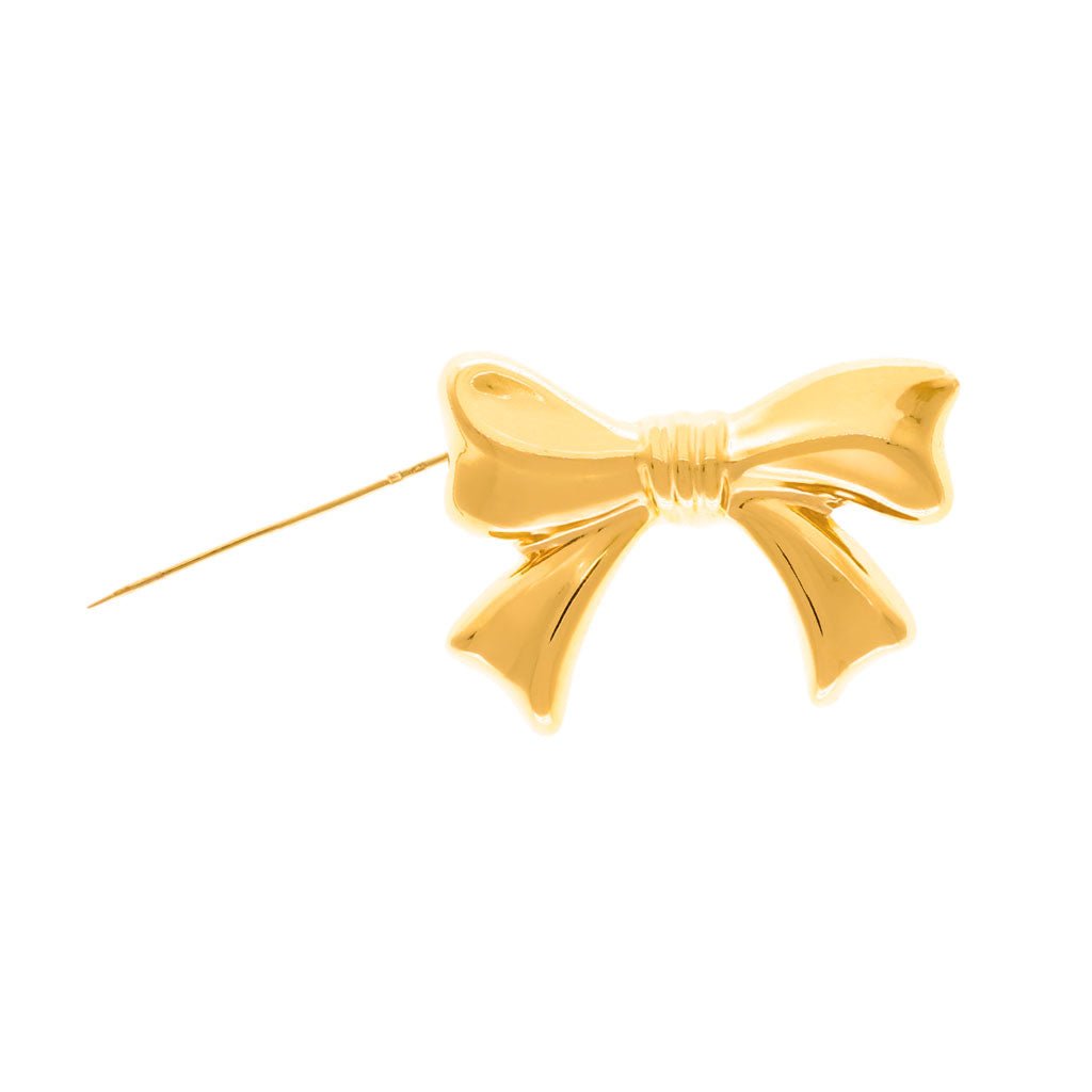 Alfinete Laço em Ouro 19kl - Loja do Ouro