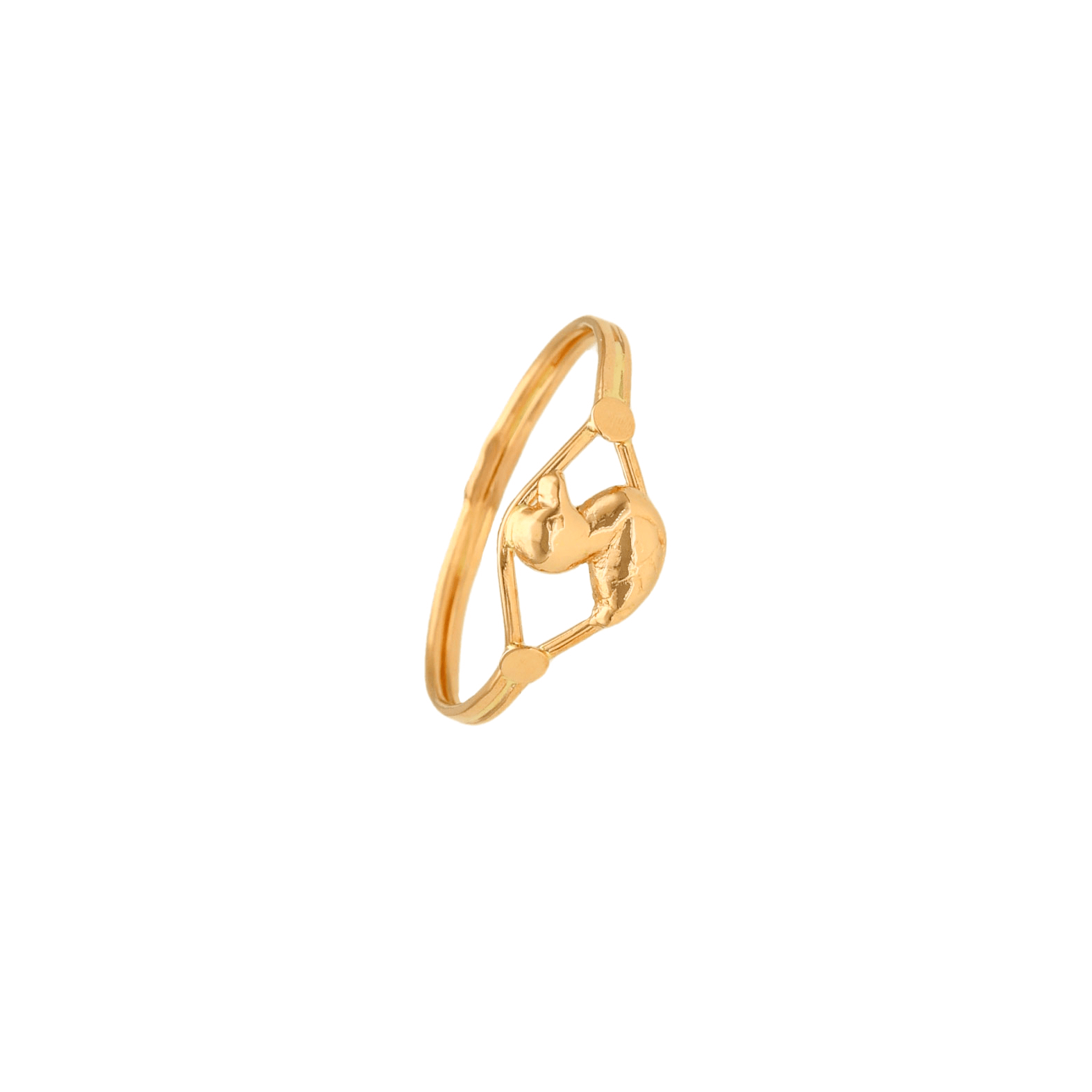 Anel de Criança em Ouro 19kl com Pato - Loja do Ouro