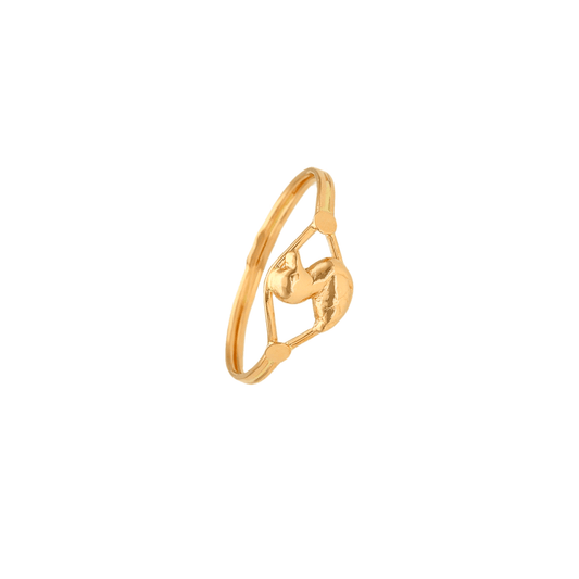 Anel de Criança em Ouro 19kl com Pato - Loja do Ouro