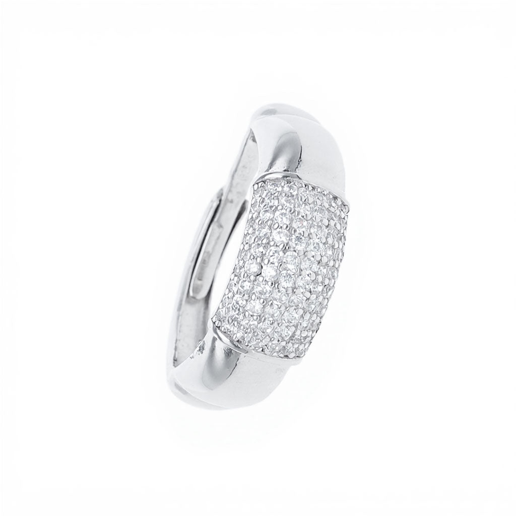 Anel em Prata com Pavê de Zircónias - Loja do Ouro
