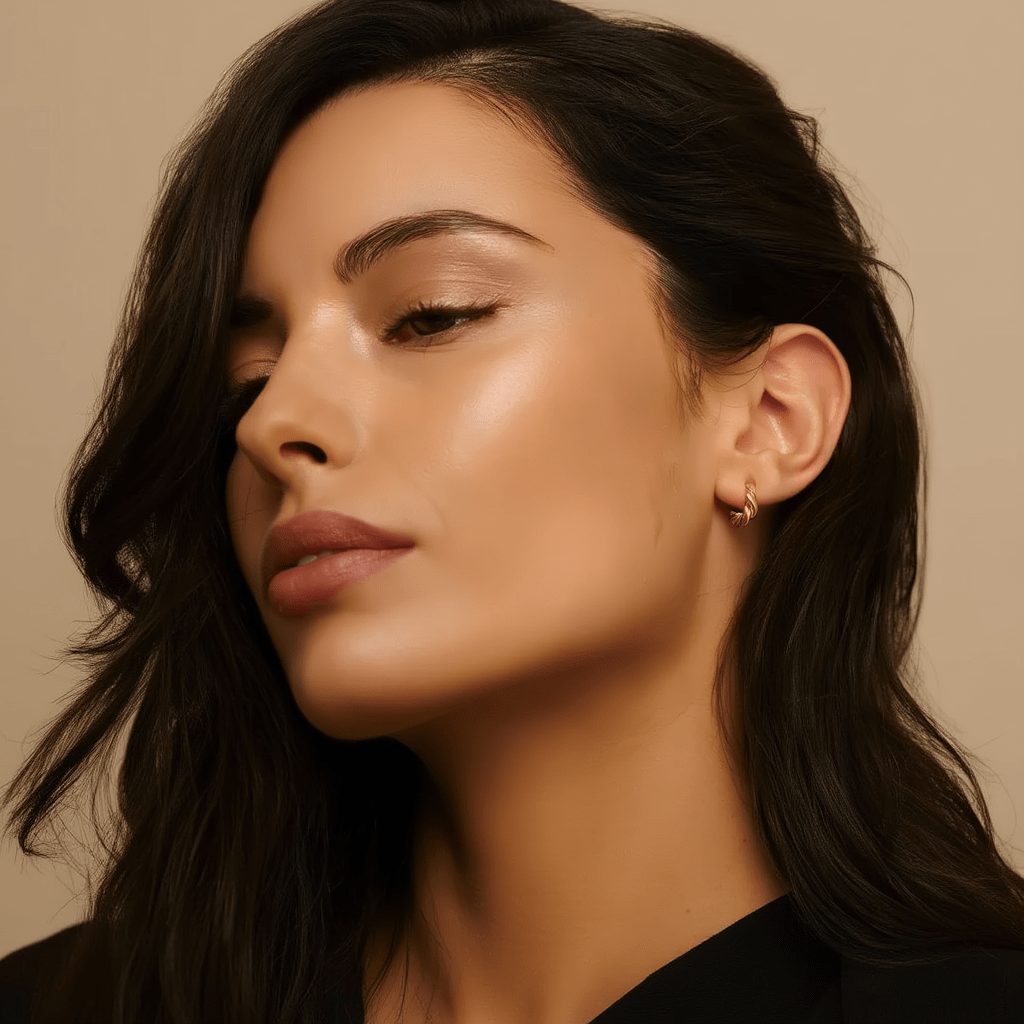 Argolas Entrelaçadas em Prata Dourada (1.5cm) - Loja do Ouro