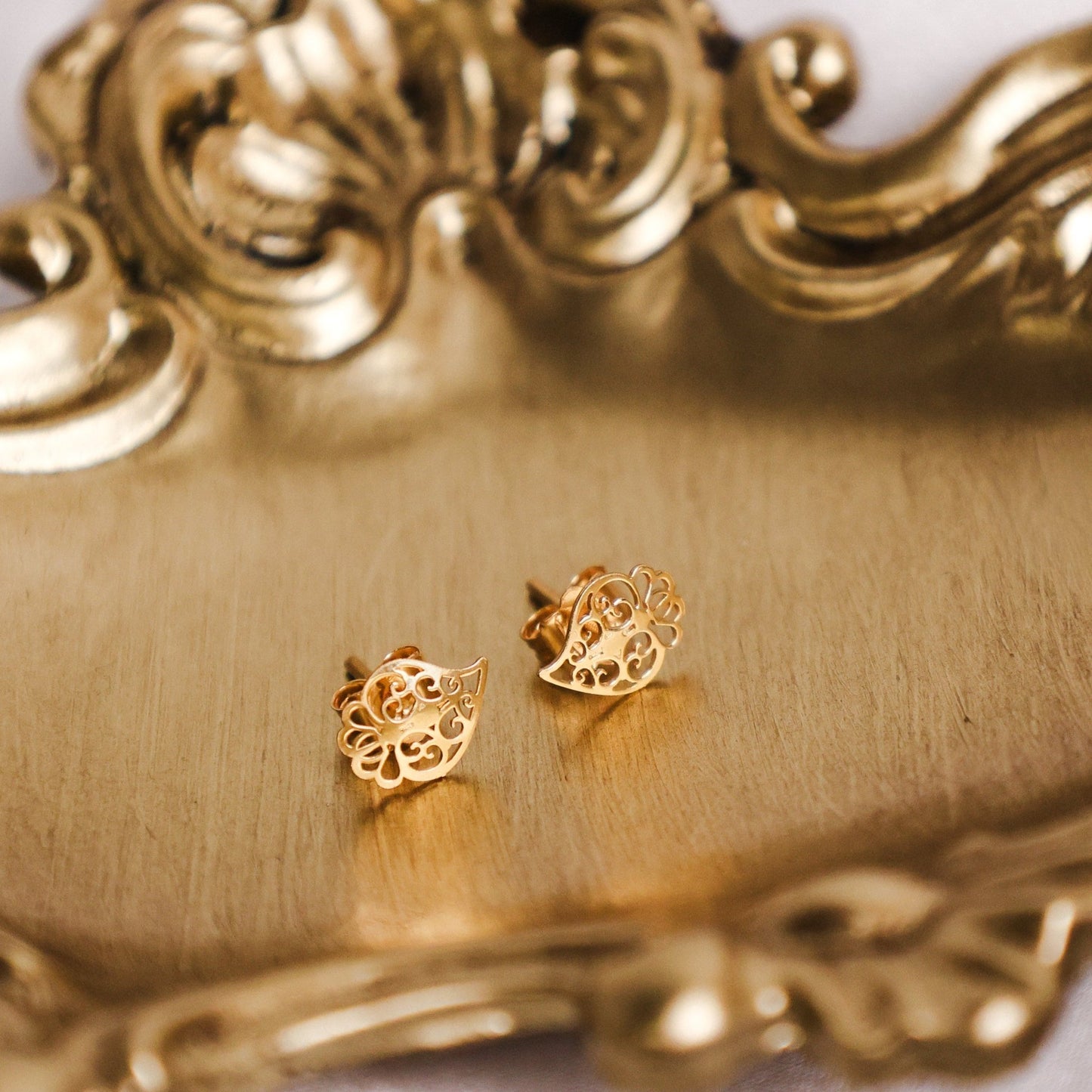 Brincos Coração de Viana em Ouro 19kl - Loja do Ouro