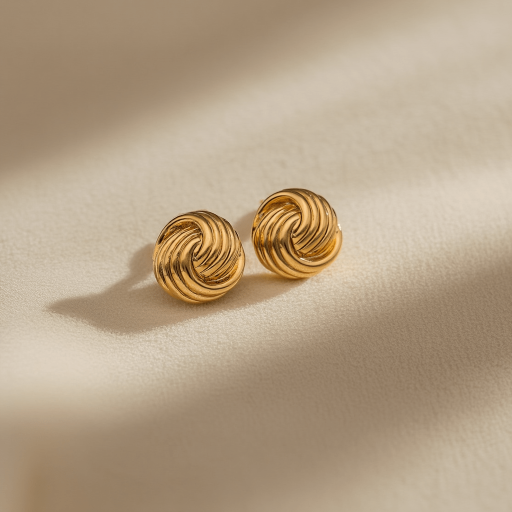 Brincos Novelo Grande em Ouro 19kl (1.5cm) - Loja do Ouro