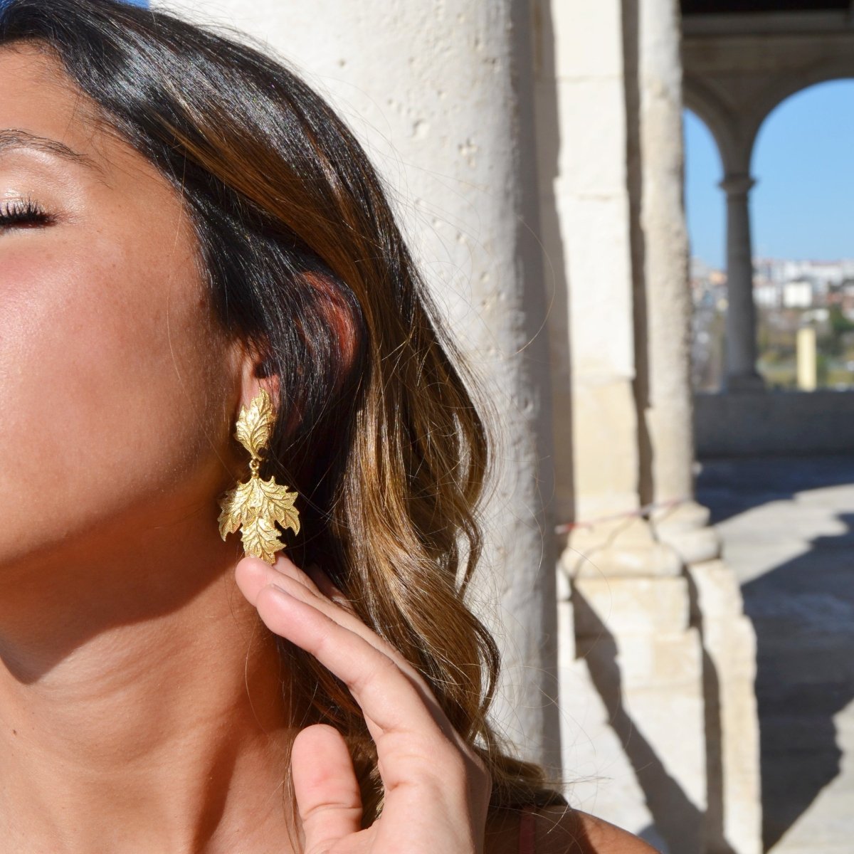 Brincos Parra em Prata Dourada - Loja do Ouro