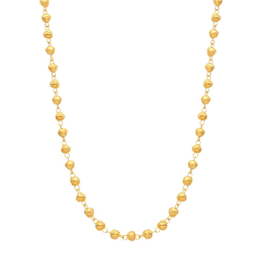 Colar Contas de Viana em Ouro 19kl (44cm) - Loja do Ouro