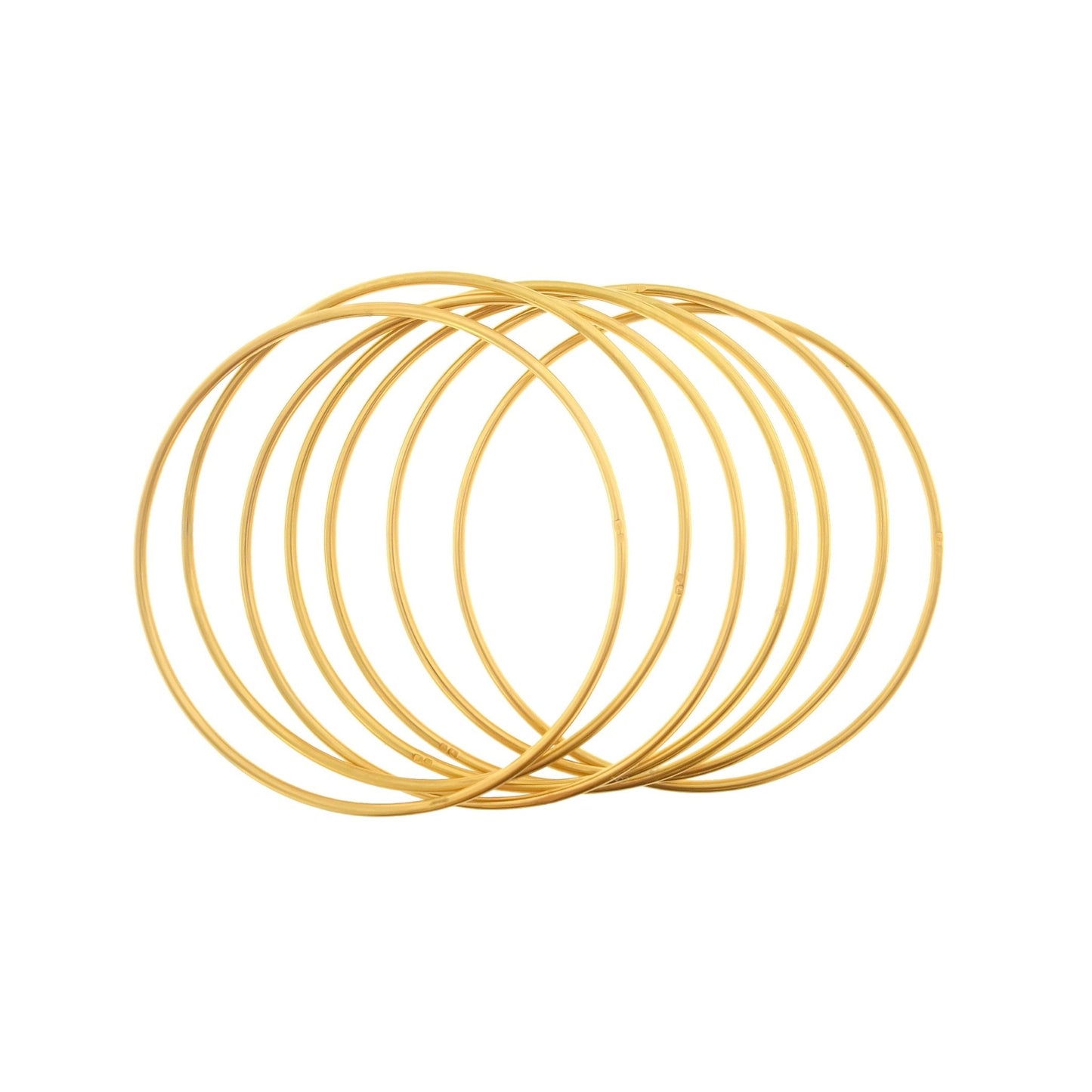 Conjunto Pulseiras Sete Escravas em Ouro 19kl (6.7cm) - Loja do Ouro
