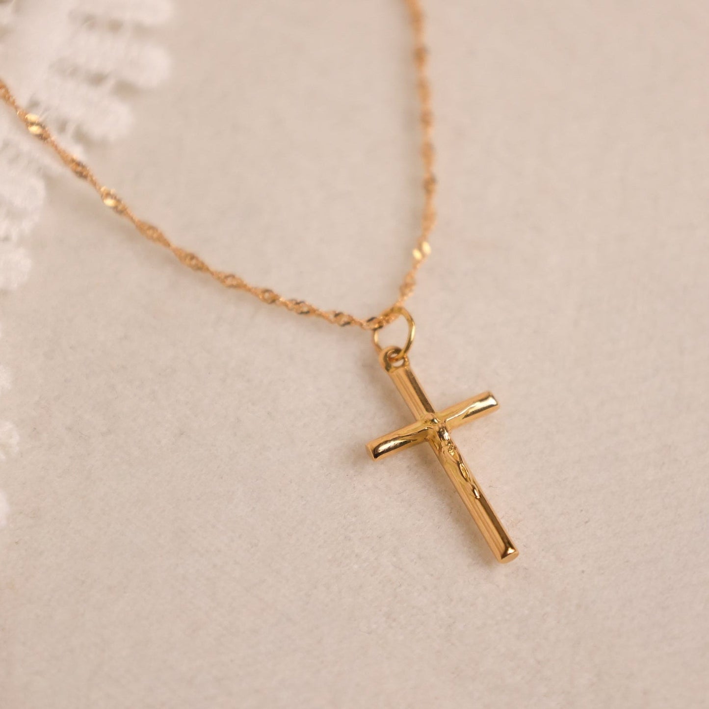 Crucifixo em Ouro 19kl (2cm) - Loja do Ouro