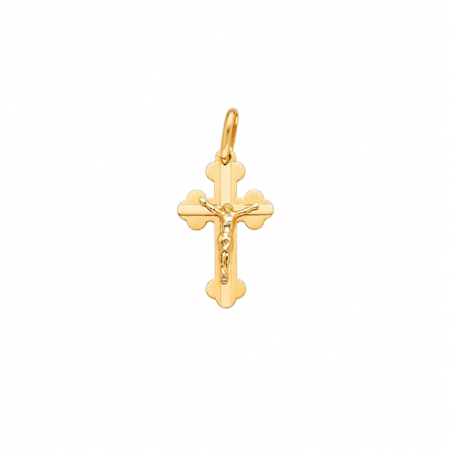 Crucifixo em Ouro 19kl com Efeito Escovado (2cm) - Loja do Ouro