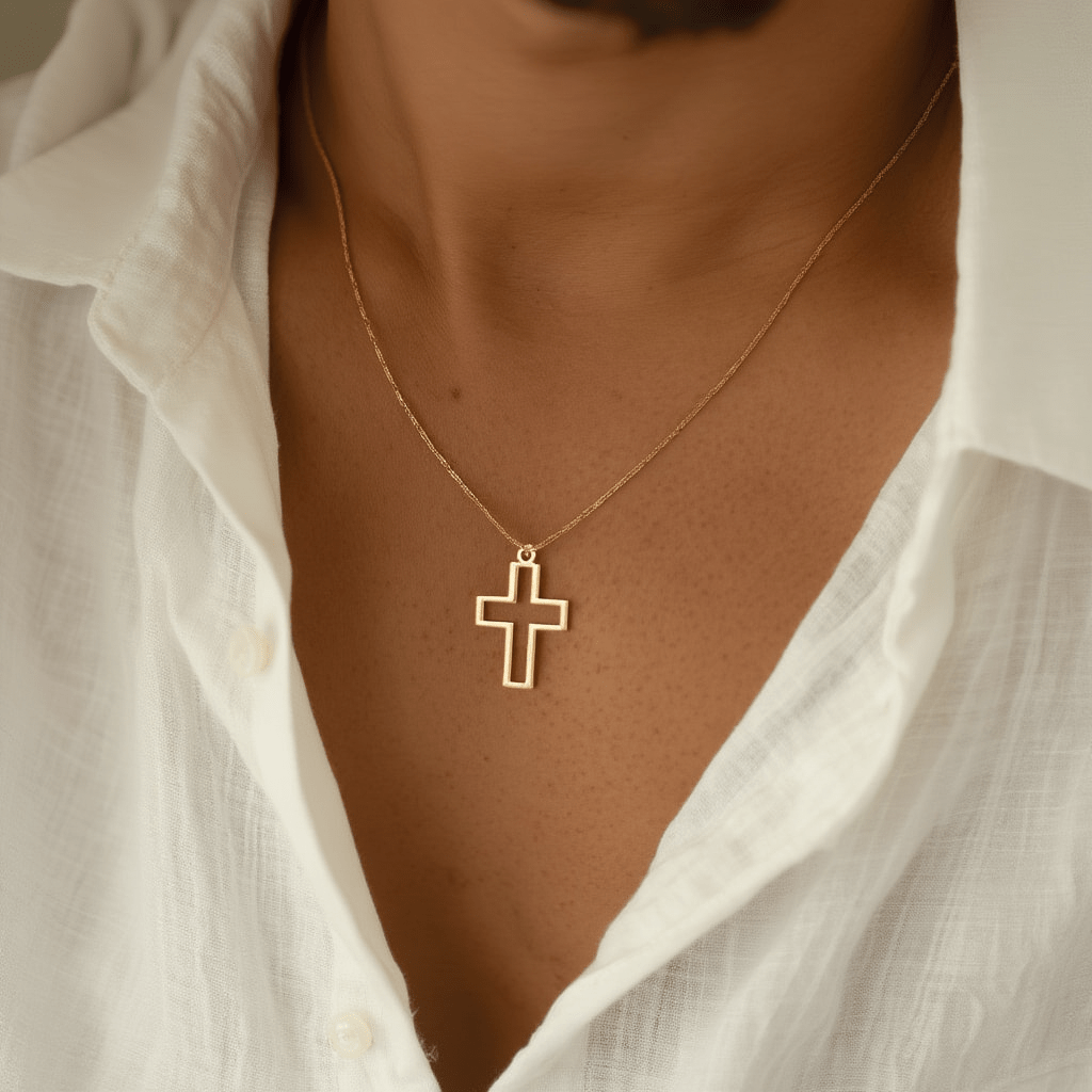 Cruz Recortada em Ouro 19kl (2.2cm) - Loja do Ouro