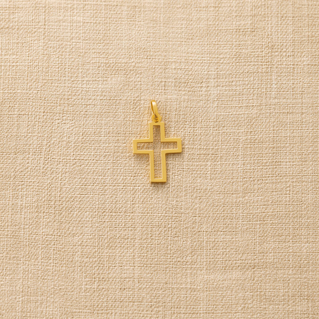 Cruz Recortada em Ouro 19kl (2.2cm) - Loja do Ouro