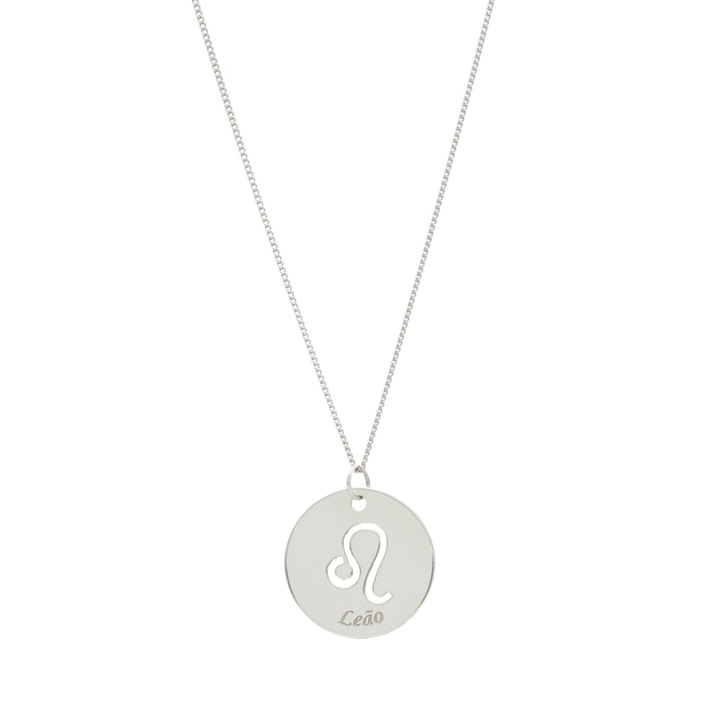 Fio em Prata com Medalha Signo - Loja do Ouro