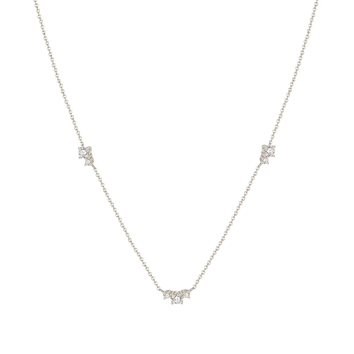 Fio em Prata com Zircónias (40cm) - Loja do Ouro