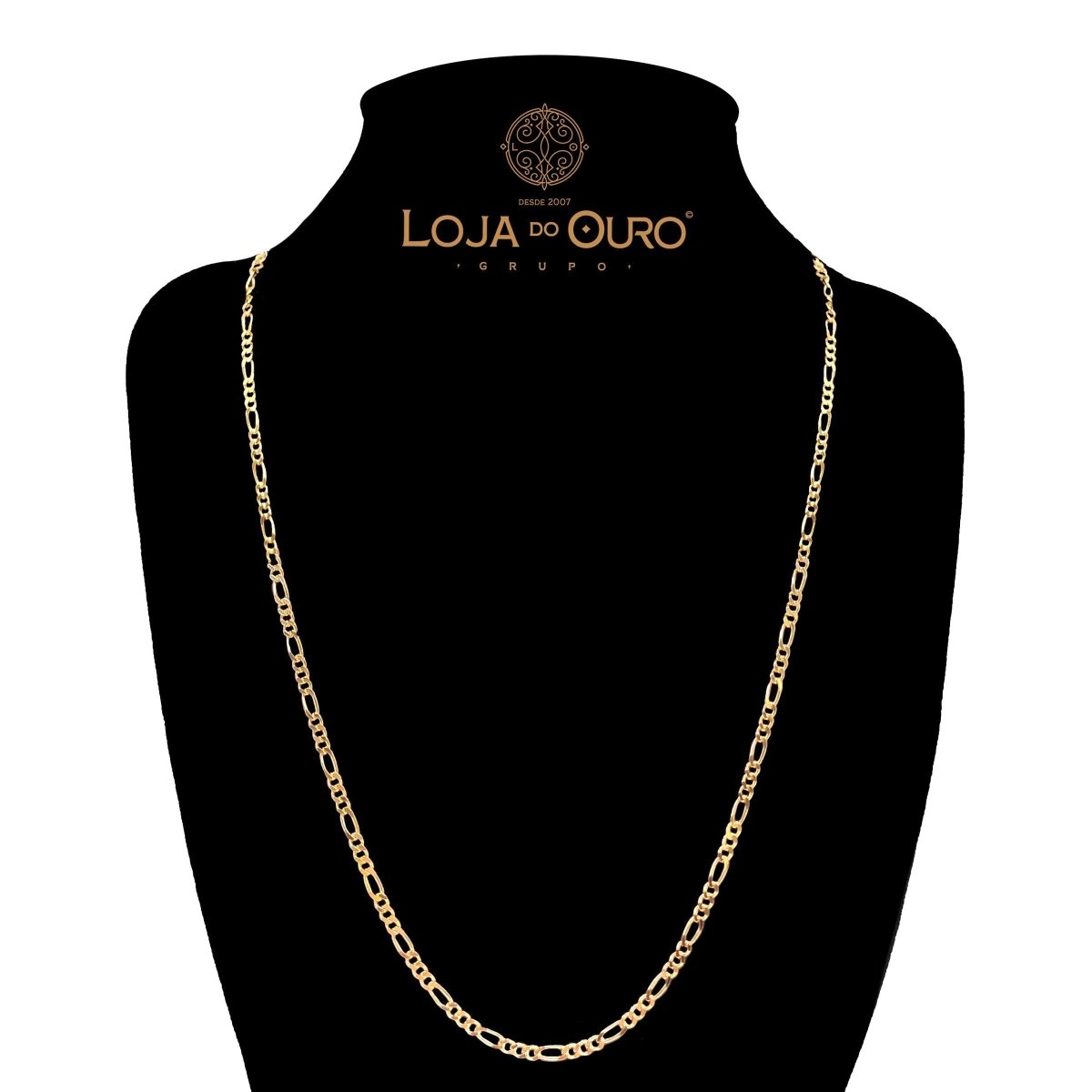 Fio Malha 3x1 em Ouro 19kl (60cm) - Loja do Ouro