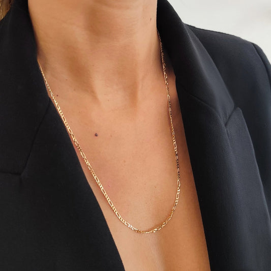 Fio Malha 3x1 em Ouro 19kl (62cm) - Loja do Ouro