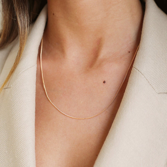 Fio Malha Barbela em Ouro 19kl (52cm) - Loja do Ouro