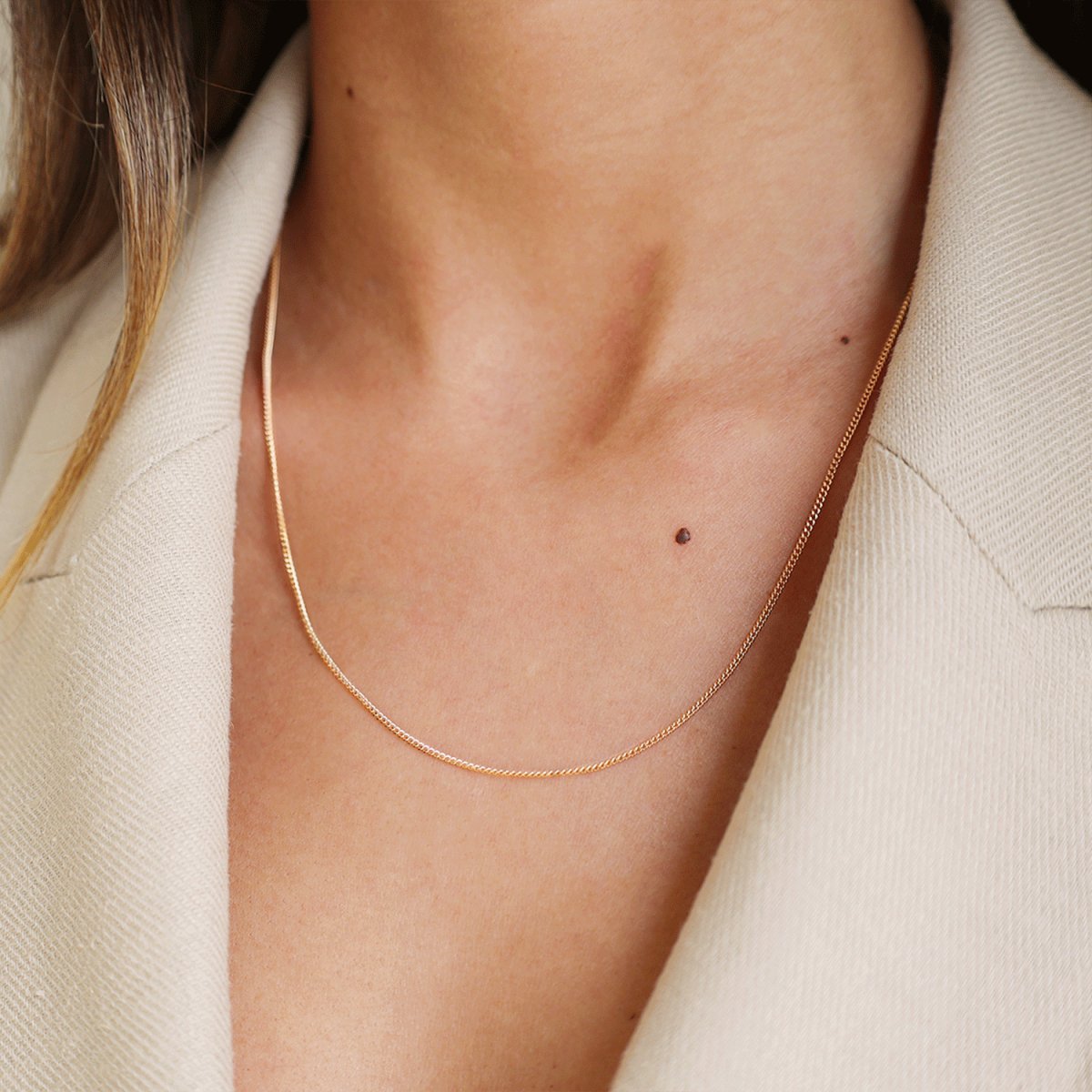 Fio Malha Barbela em Ouro (49.5cm) - Loja do Ouro