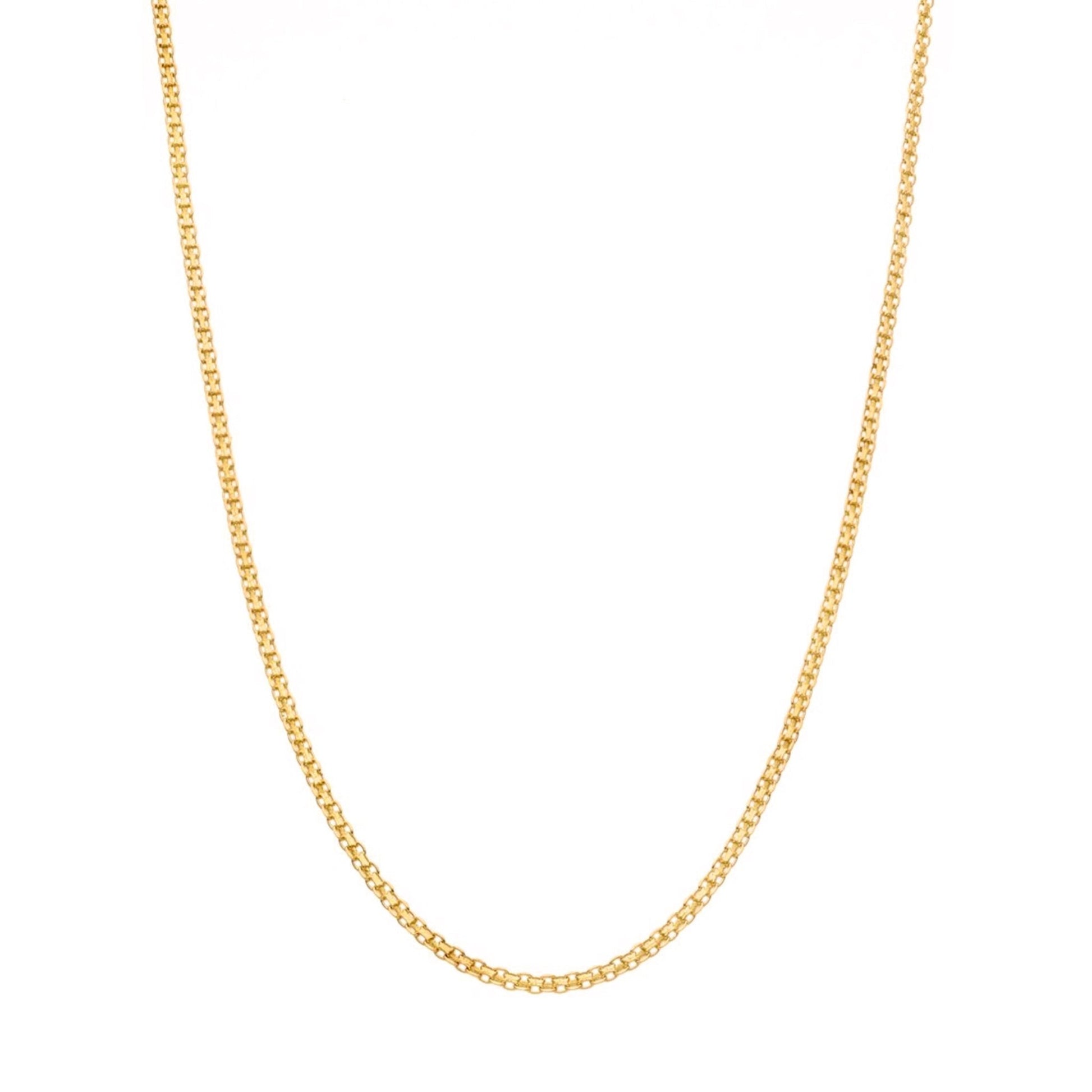 Fio Malha Batida em Ouro 19kl (49cm) - Loja do Ouro