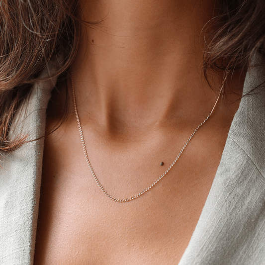 Fio Malha Elos Love em Ouro 19kl (43cm) - Loja do Ouro