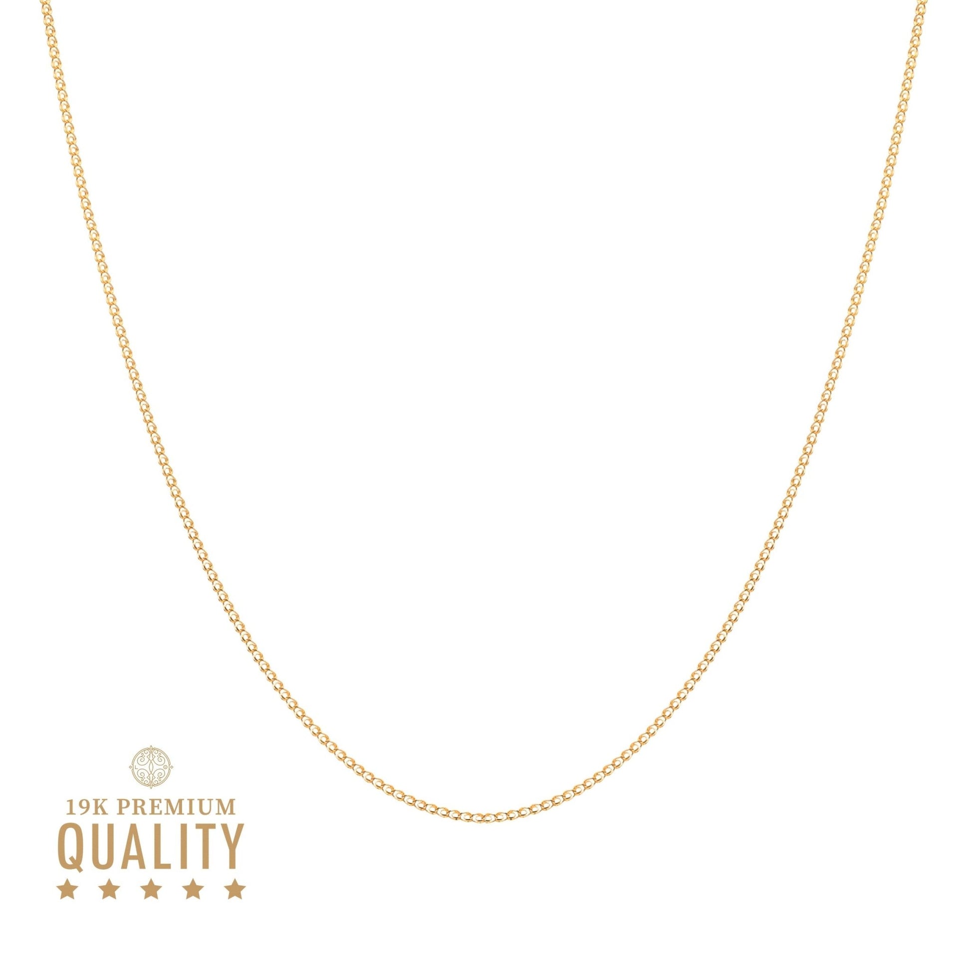 Fio Malha Elos Love em Ouro 19kl (43cm) - Loja do Ouro