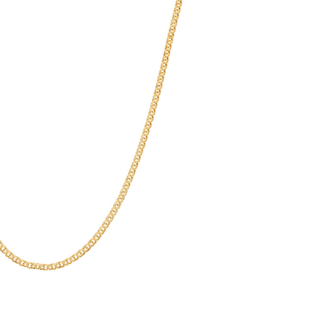 Fio Malha Friso em Ouro 19kl (59.5cm) - Loja do Ouro