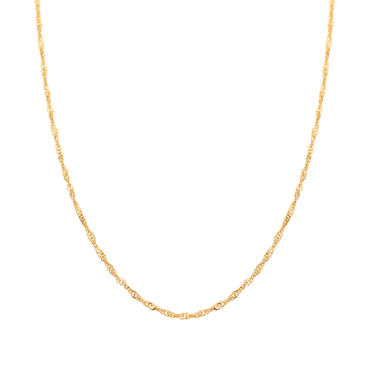 Fio Malha Singapura em Ouro 19kl (46cm) - Loja do Ouro