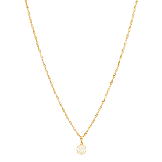 Fio Malha Singapura em Ouro 19kl com Zircão (38.5cm) - Loja do Ouro