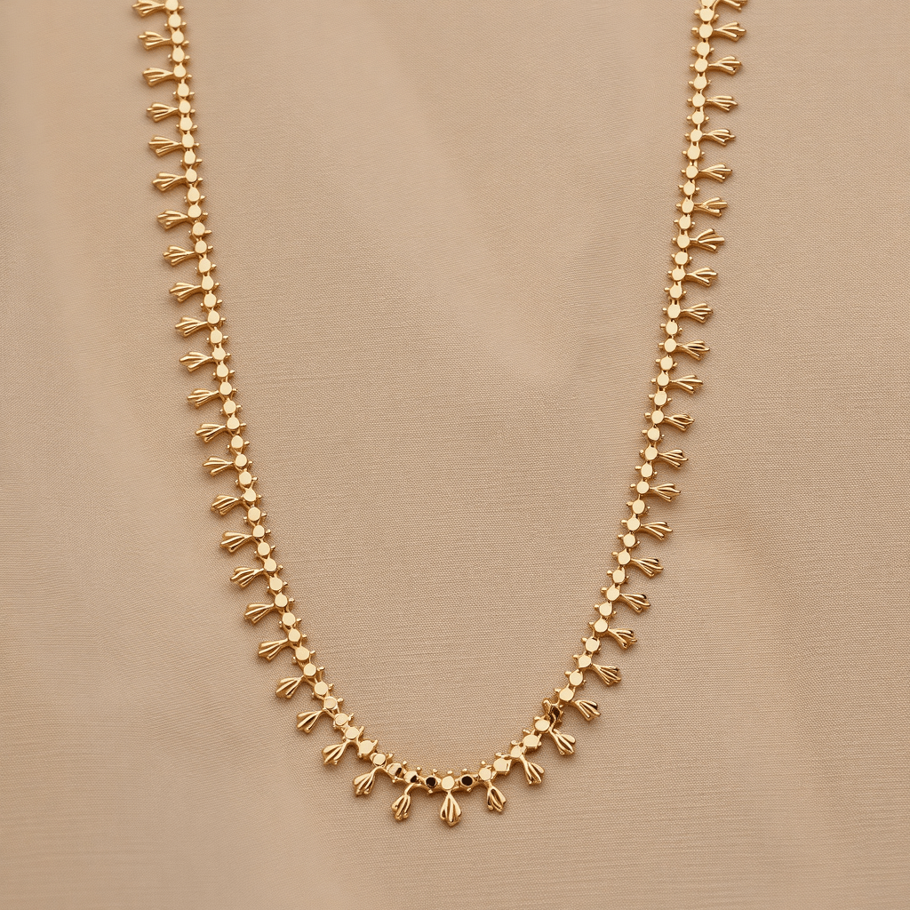 Gargantilha em Ouro 19kl com Motivos da Natureza (46,5cm) - Loja do Ouro