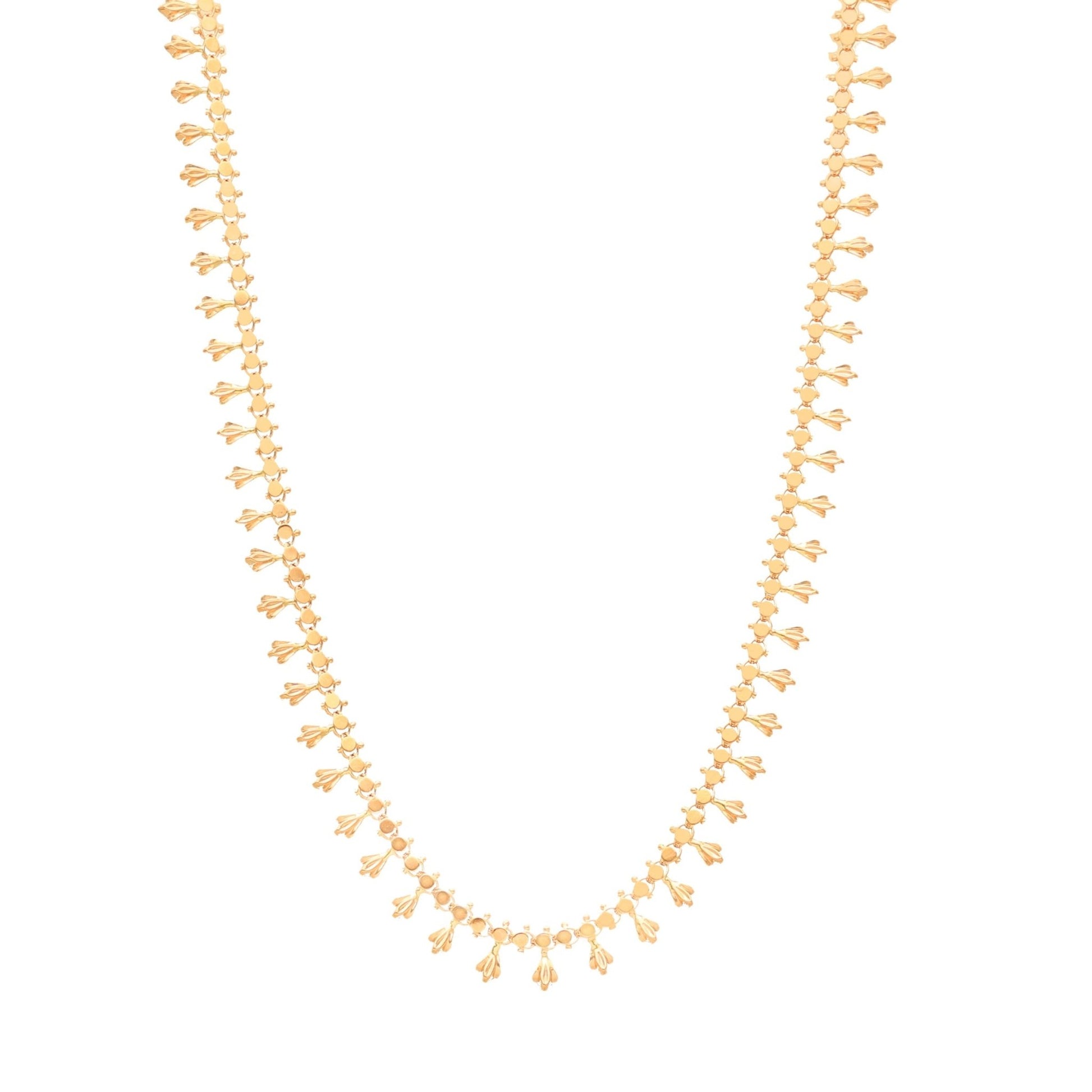 Gargantilha em Ouro 19kl com Motivos da Natureza (46,5cm) - Loja do Ouro