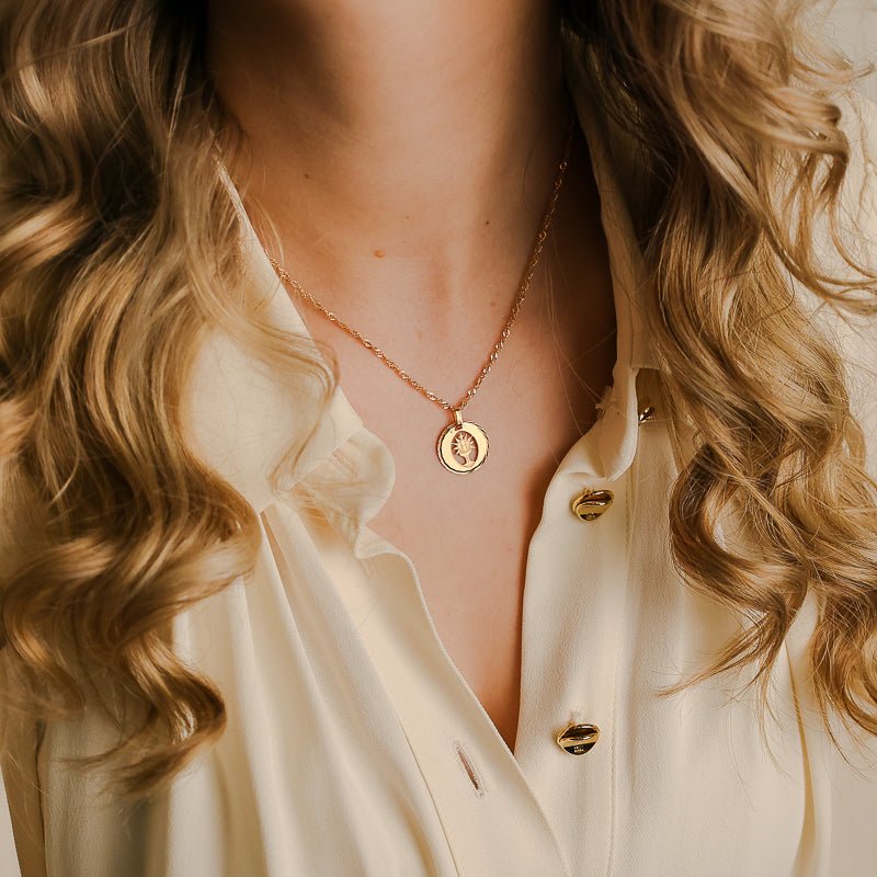 Medalha Comunhão em Ouro de 19kl (1.56cm) - Loja do Ouro