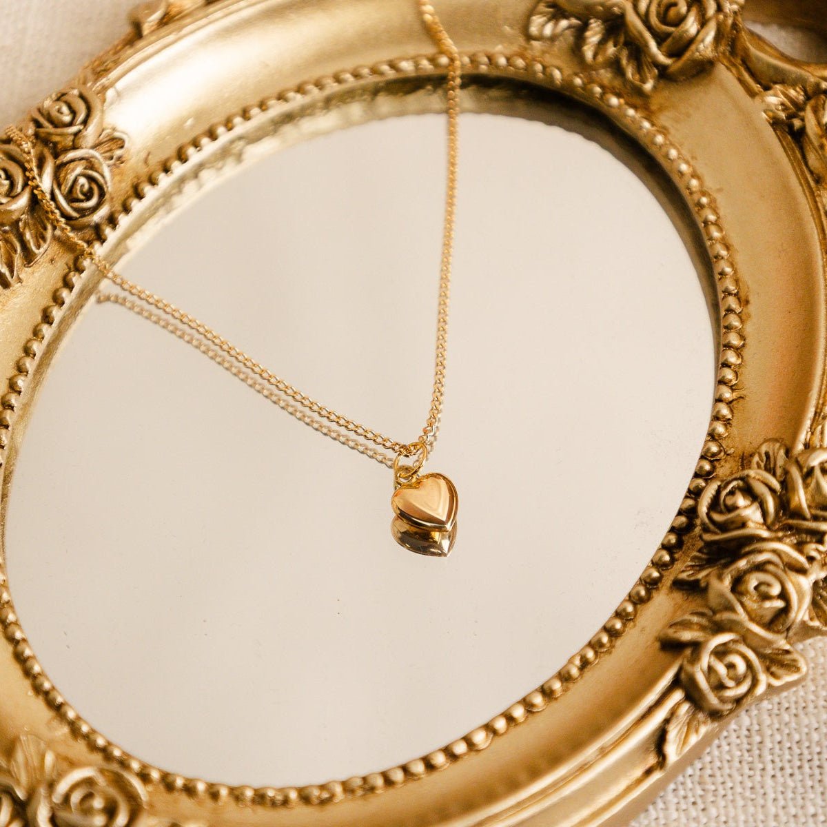 Medalha Coração em Ouro de 19kl (0.89cm) - Loja do Ouro