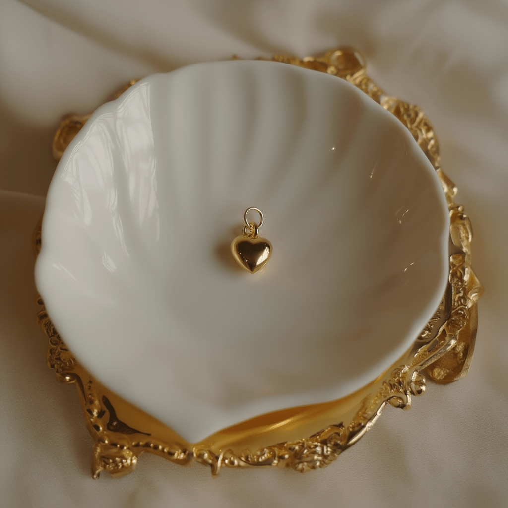 Medalha Coração em Ouro de 19kl (0.89cm) - Loja do Ouro