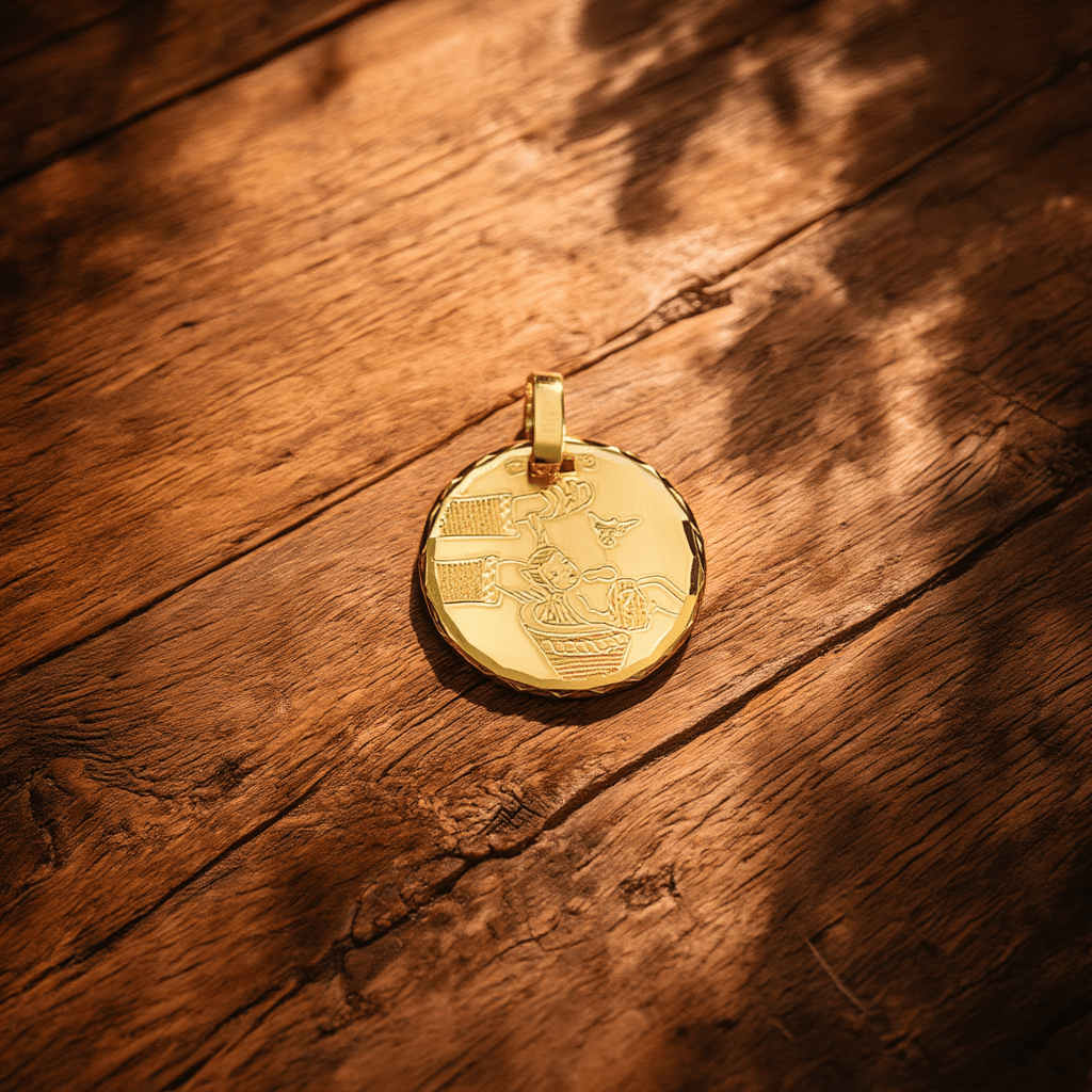 Medalha de Batismo em Ouro 19kl (1.6cm) - Loja do Ouro