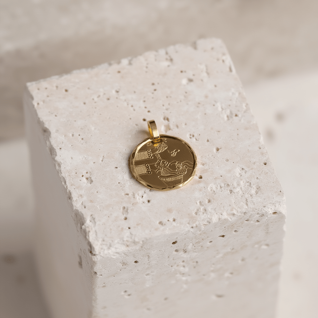 Medalha de Batismo em Ouro 19kl (1.6cm) - Loja do Ouro