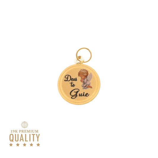 Medalha "Deus te Guie" em Ouro 19kl (1.1cm) - Loja do Ouro