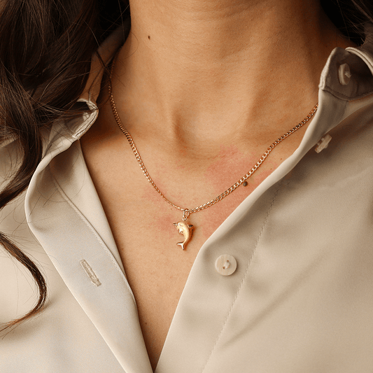 Medalha Golfinho em Ouro 19kl (1.5cm) - Loja do Ouro