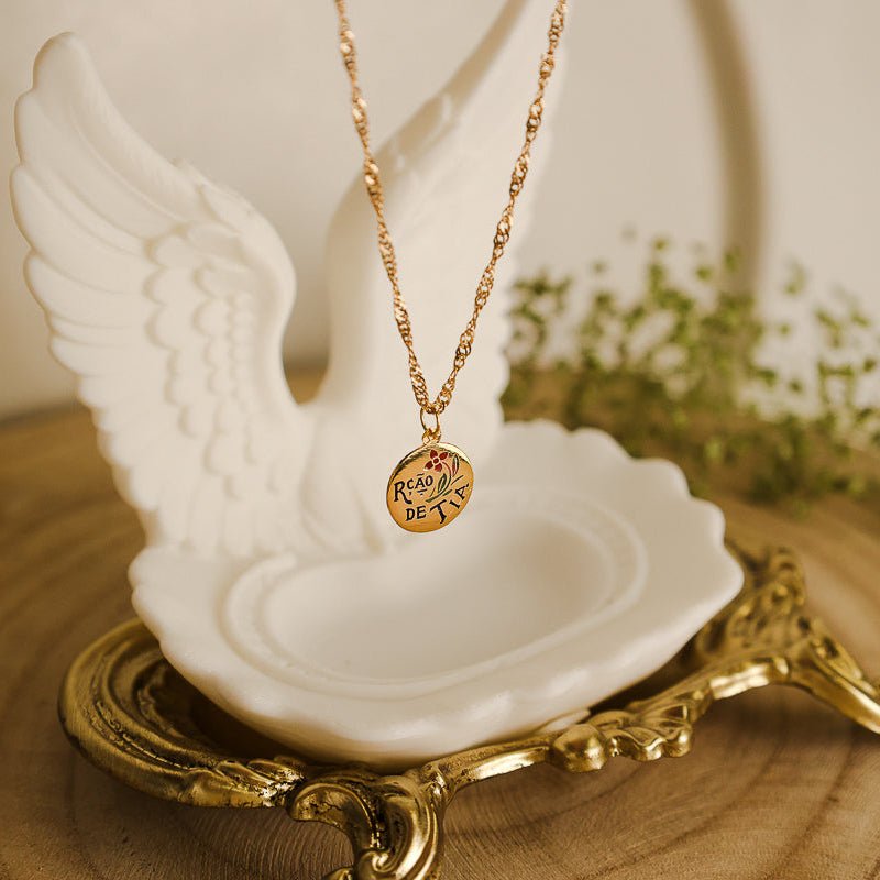 Medalha "Rção de Tia" em Ouro 19kl (1.04cm) - Loja do Ouro