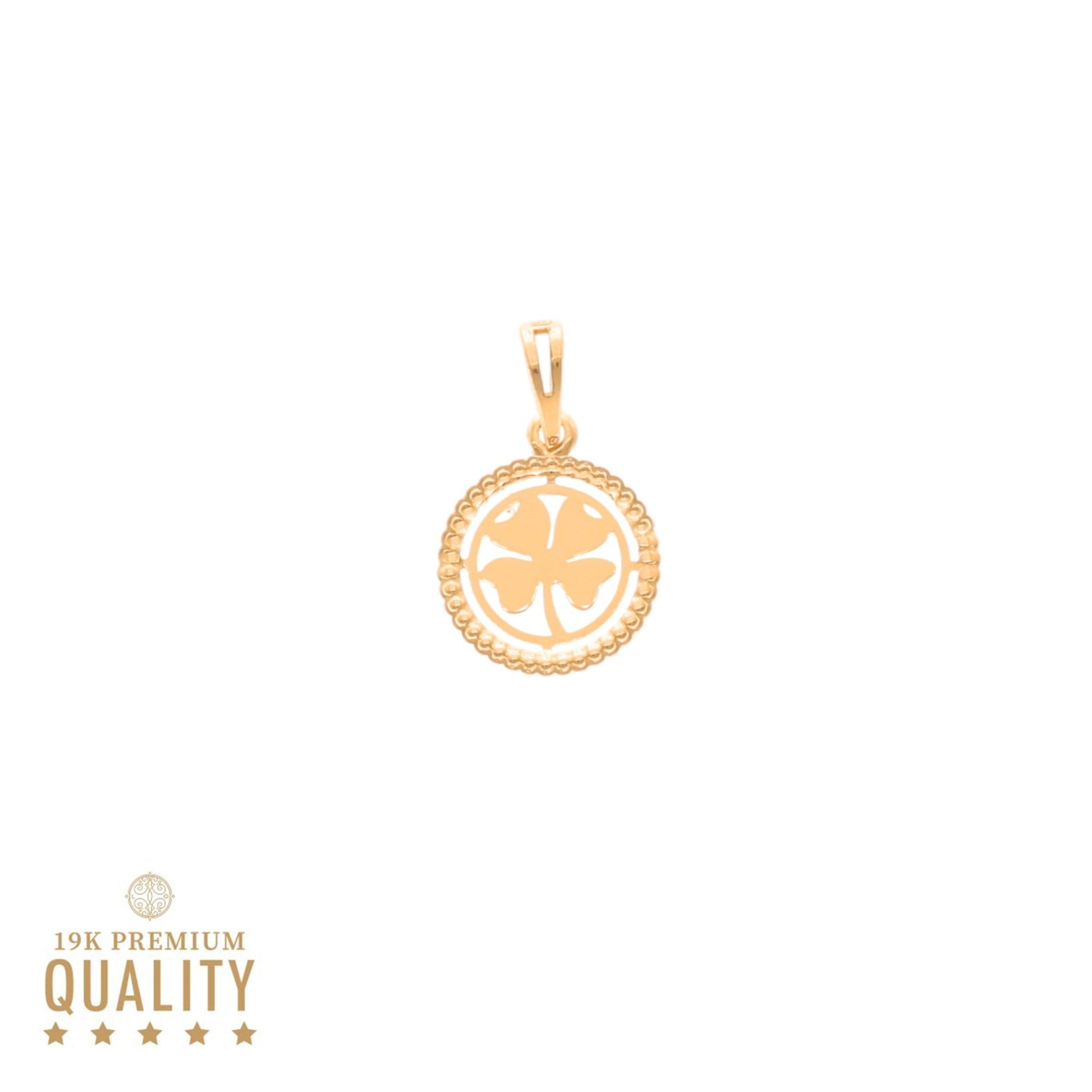 Medalha Trevo em Ouro 19kl - Loja do Ouro