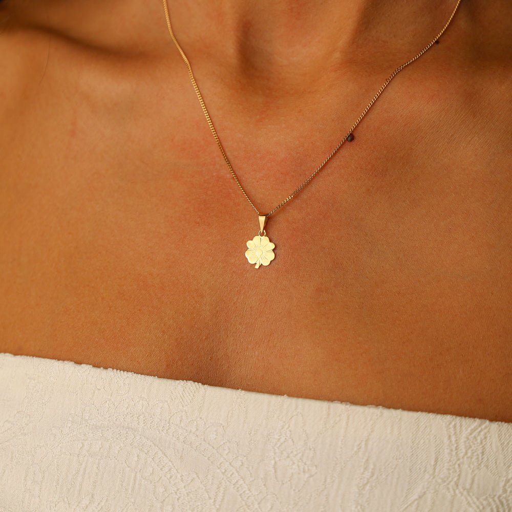 Medalha Trevo em Ouro 19kl (1cm) - Loja do Ouro