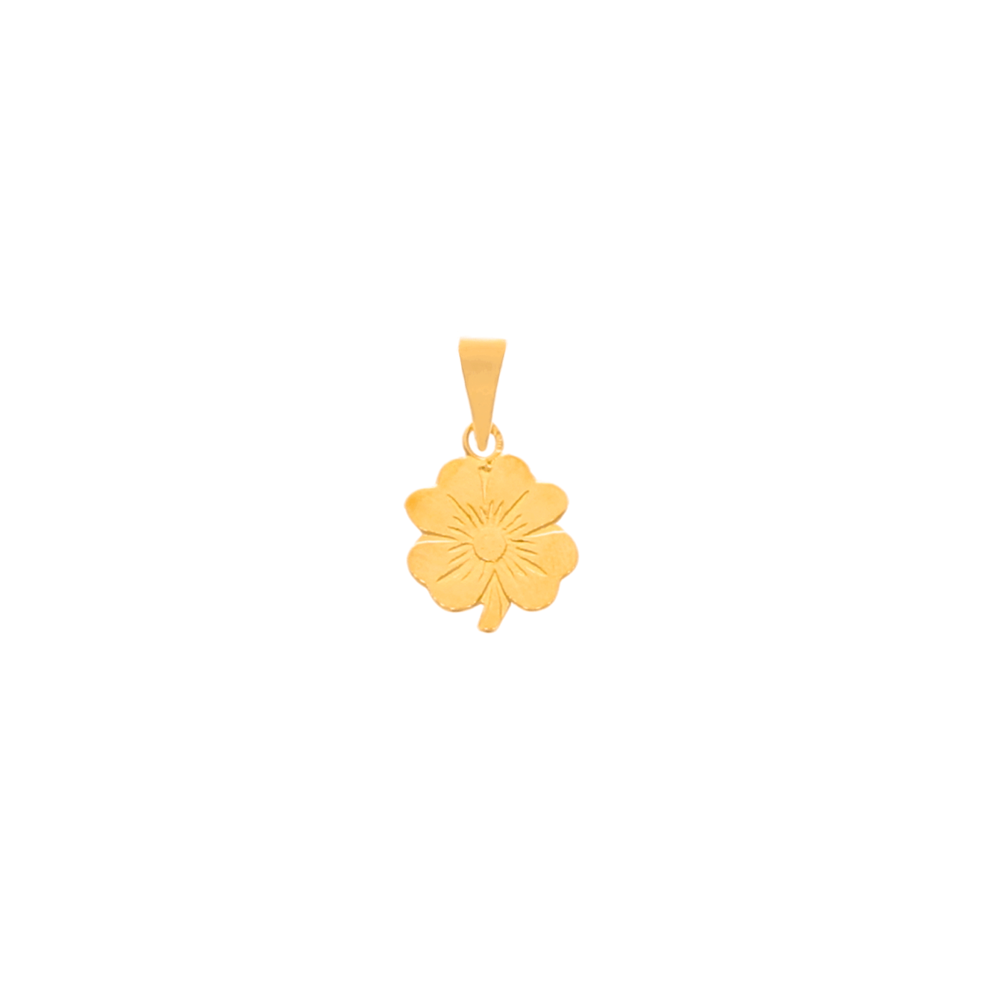Medalha Trevo em Ouro 19kl (1cm) - Loja do Ouro