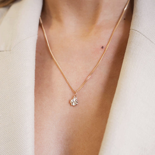 Medalha Trevo Pequeno em Ouro 19kl (0.9cm) - Loja do Ouro