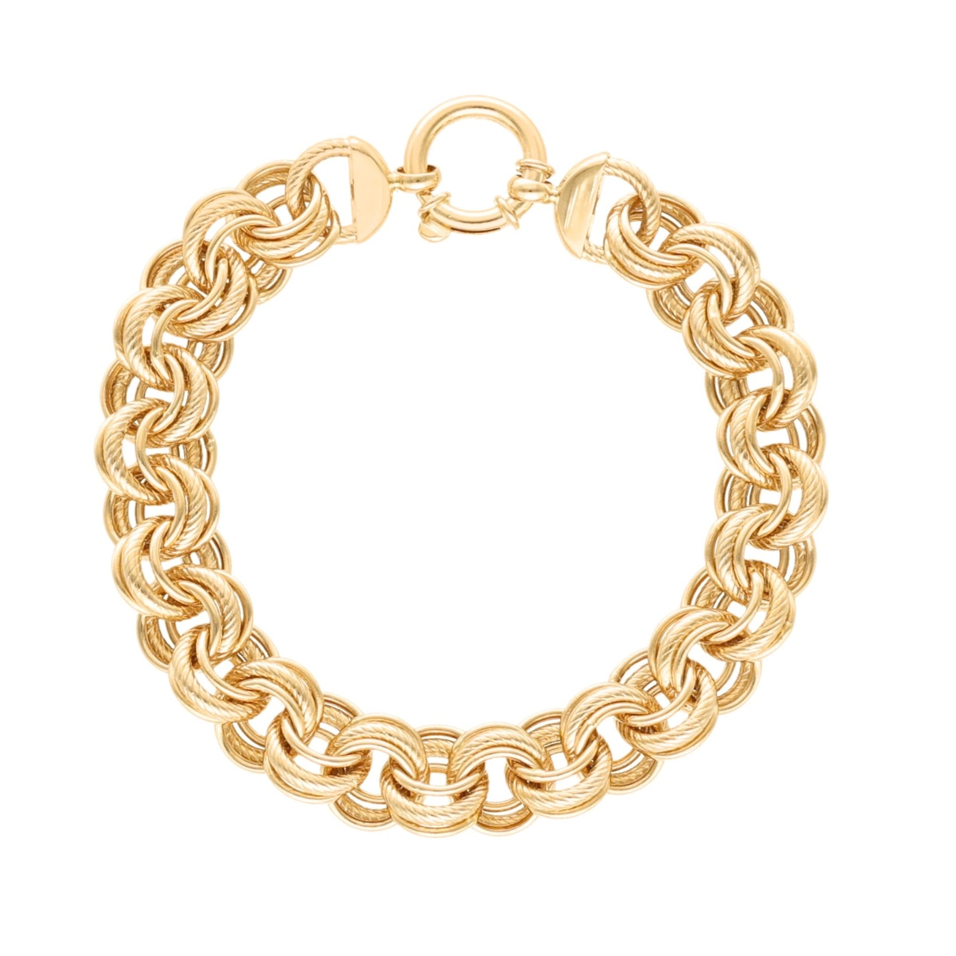 Pulseira Baronesa em Ouro 19kl (18cm) - Loja do Ouro