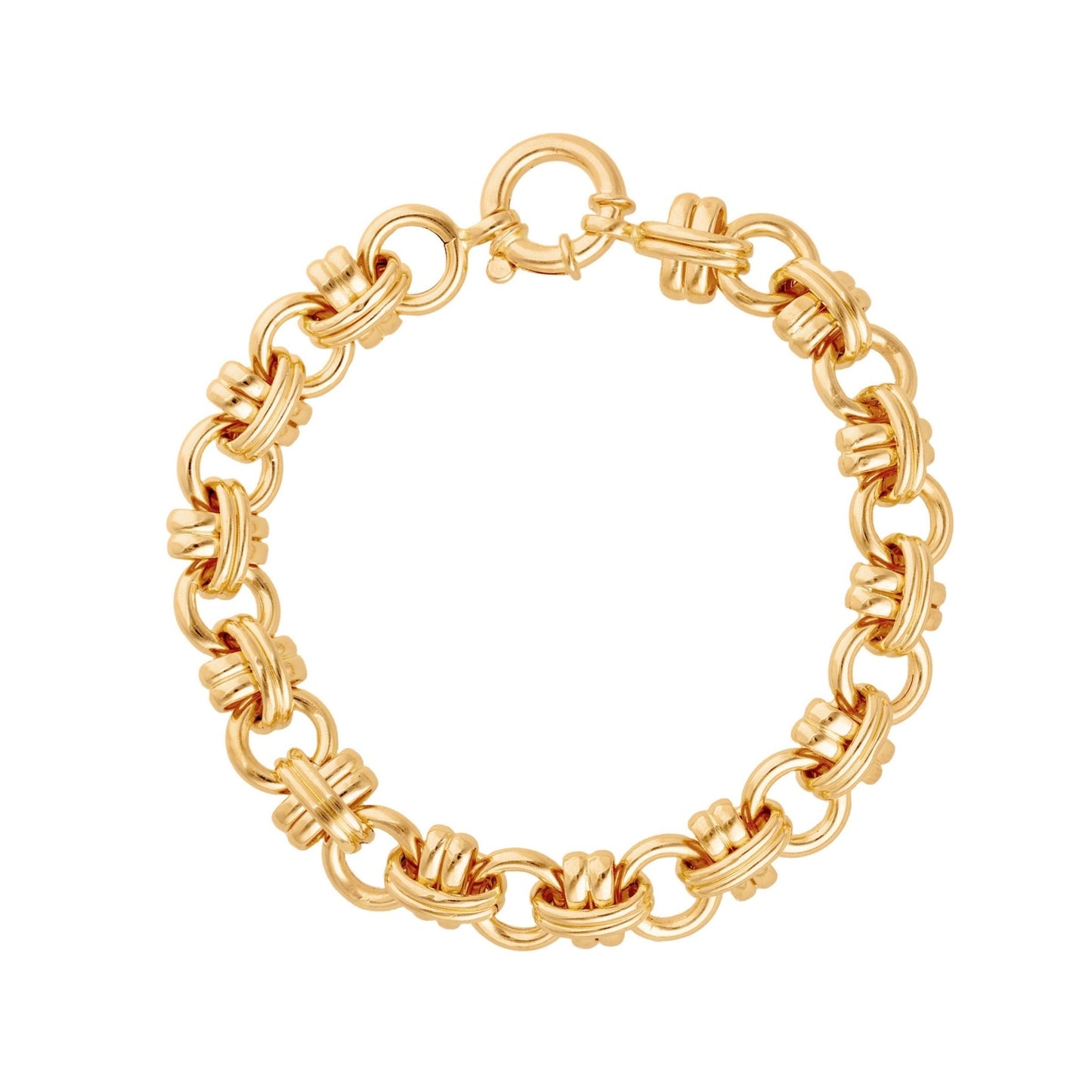 Pulseira Baronesa em Ouro 19kl (21cm) - Loja do Ouro