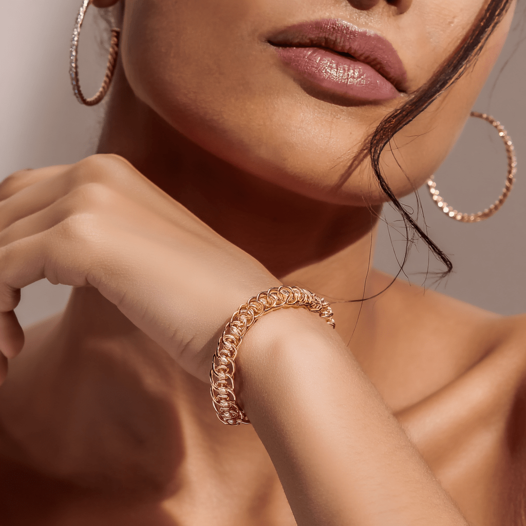 Pulseira Madame Elise em Ouro 19kl (18cm) - Loja do Ouro