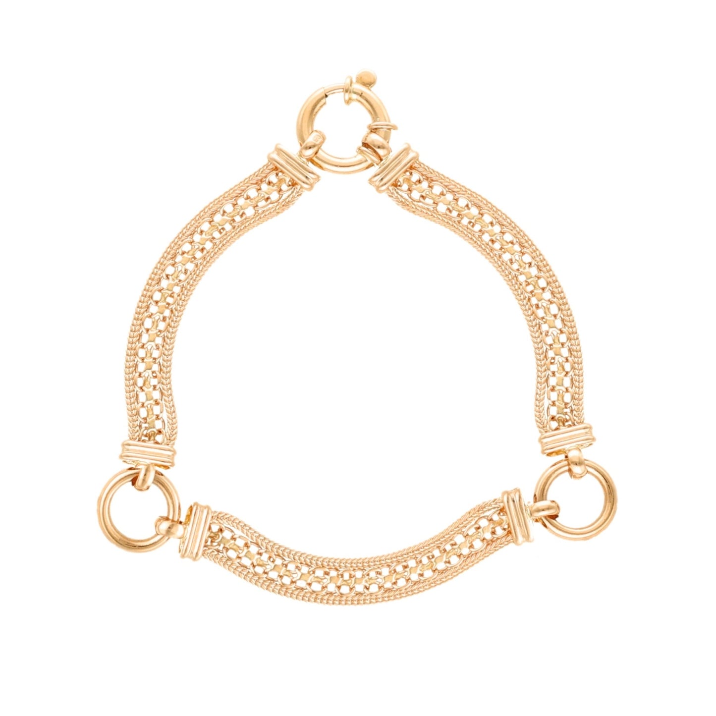 Pulseira Madame em Ouro 19kl (17.5cm) - Loja do Ouro