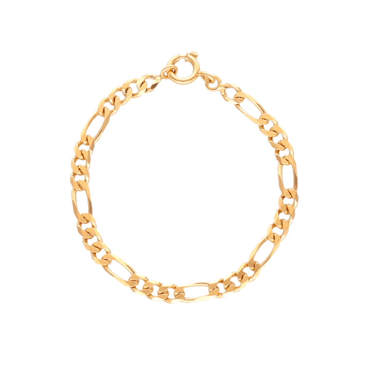 Pulseira Malha 3x1 em Ouro 19kl (18cm) - Loja do Ouro