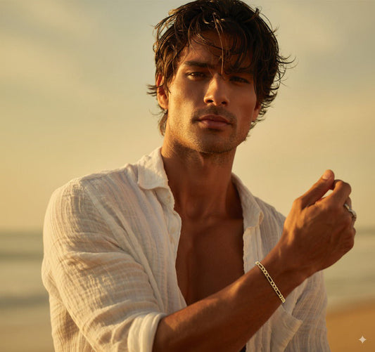 Pulseira Malha 3x1 em Ouro 19kl (20cm) - Loja do Ouro