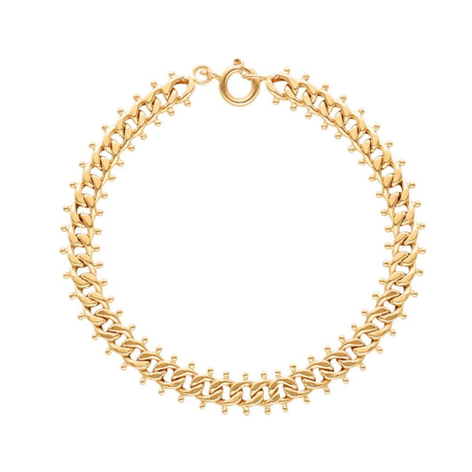 Pulseira Malha Centopeia em Ouro (19cm) - Loja do Ouro