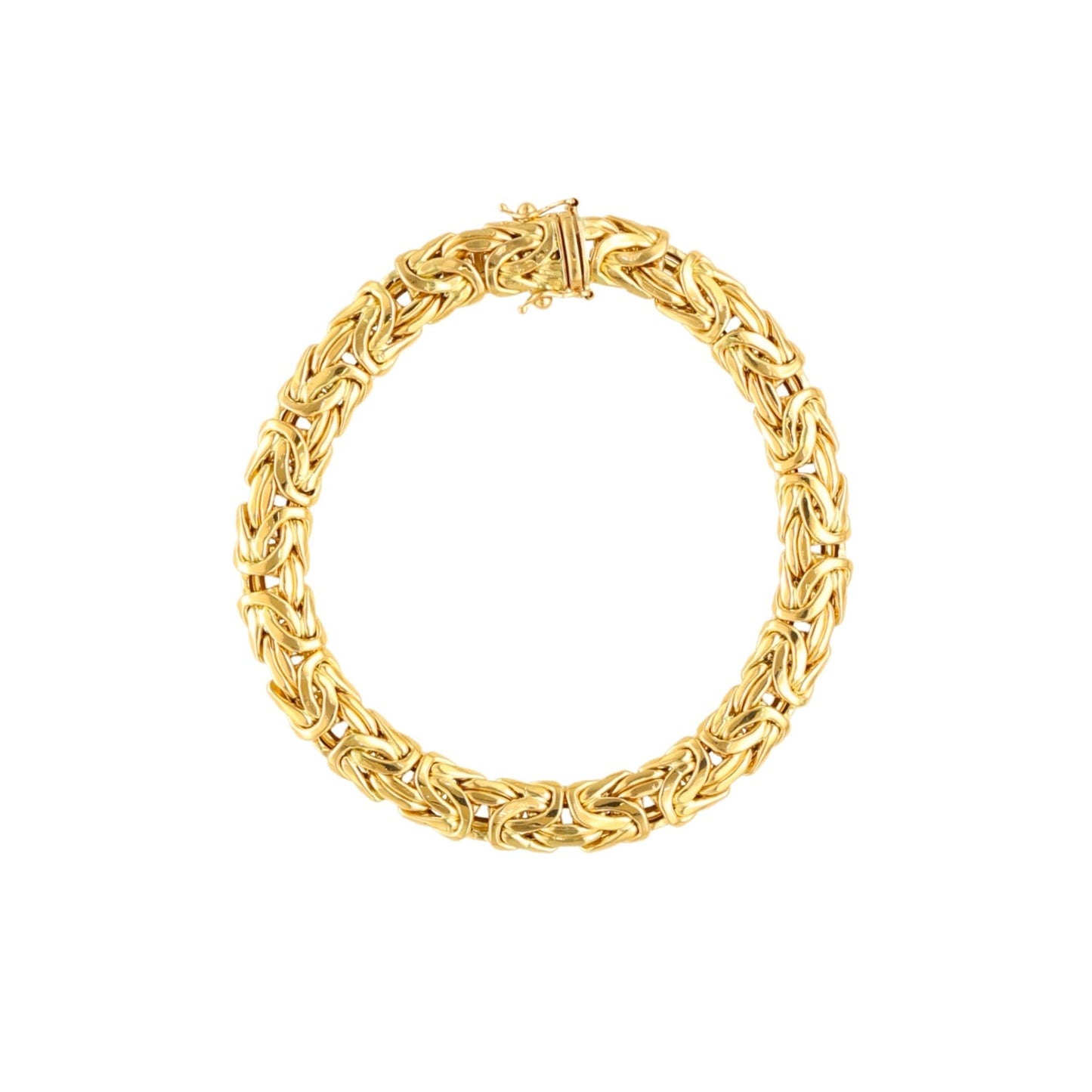 Pulseira Malha Entrelaçada em Ouro 19kl (20cm) - Loja do Ouro