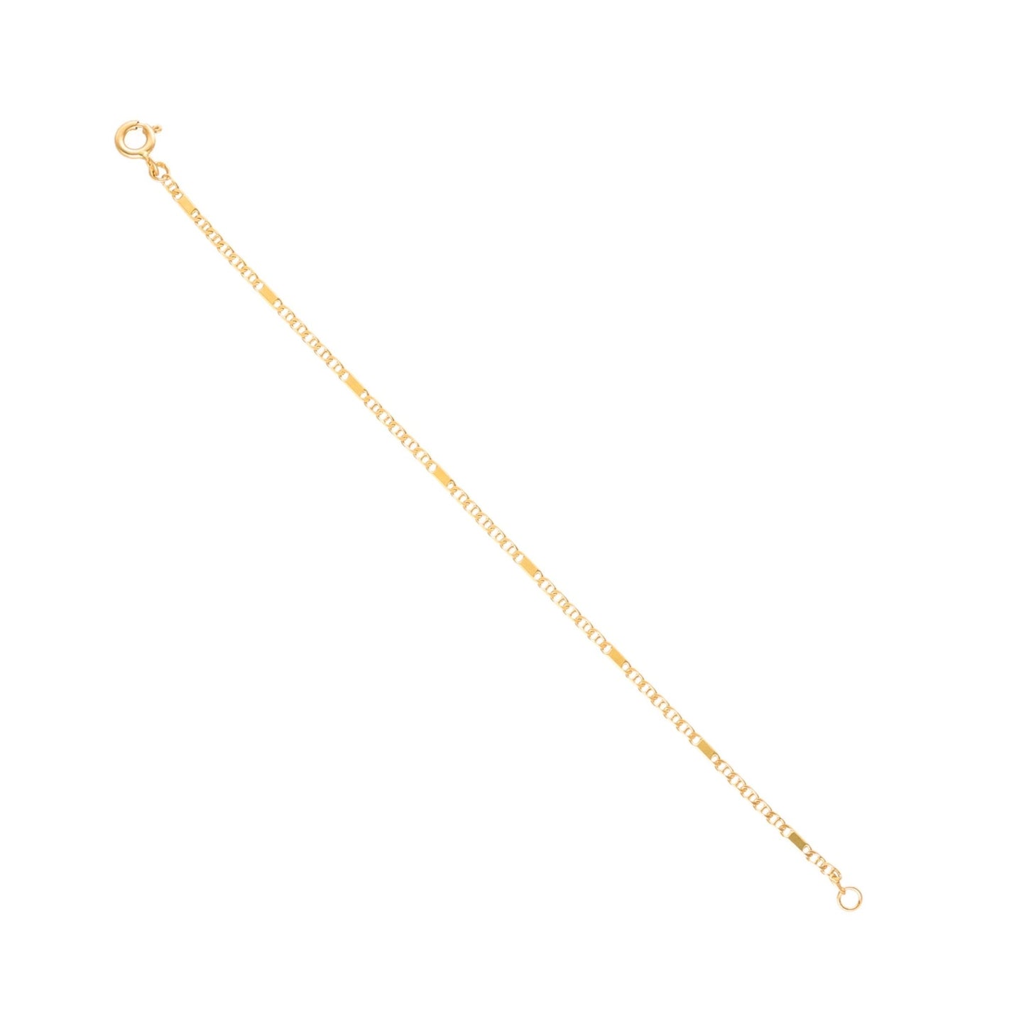Pulseira Malha Marinheiro em Ouro 19kl para Criança (14cm) - Loja do Ouro